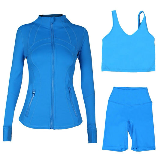 Blue Short Top Set