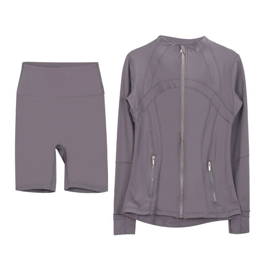 Grey Shorts Set