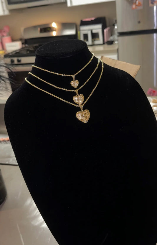 Heart Nugget Necklace
