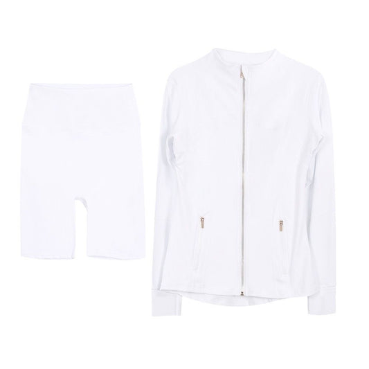 White Shorts Set