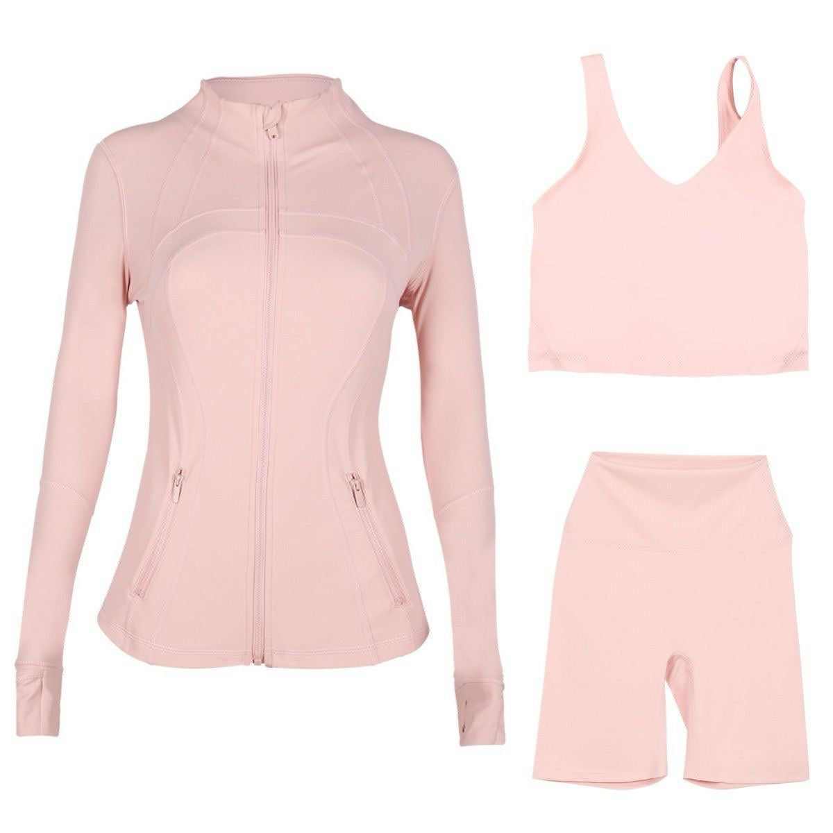 Light Pink Shorts Set