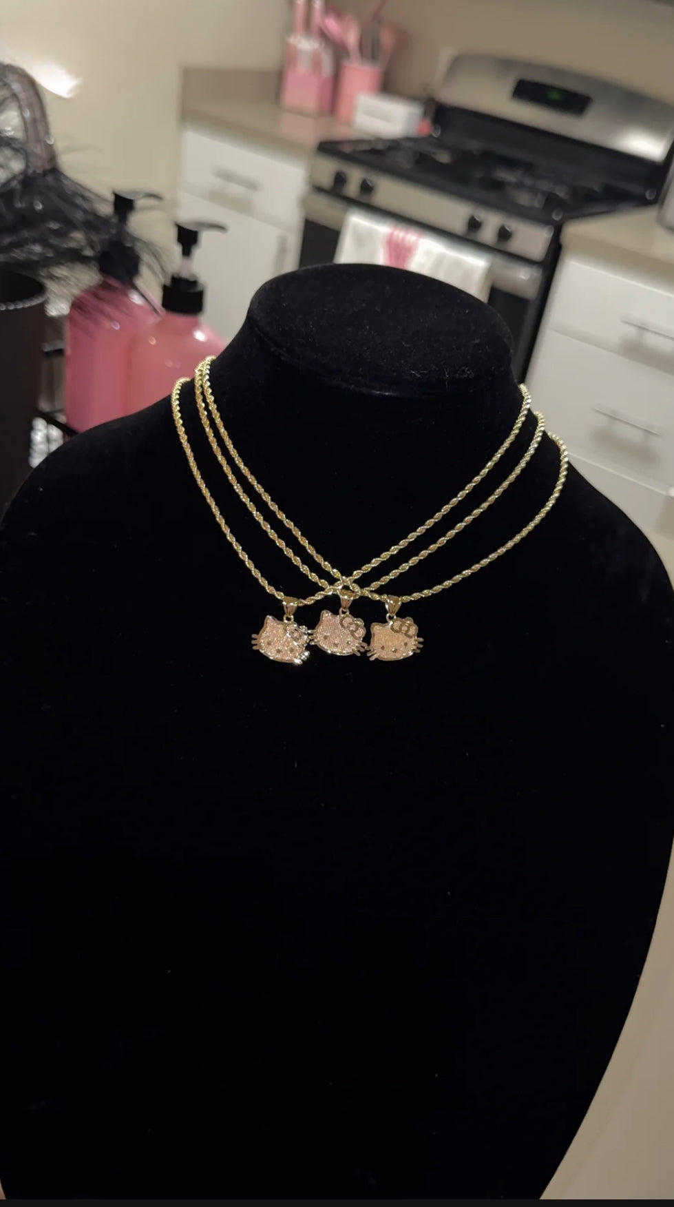 HK Face Necklace