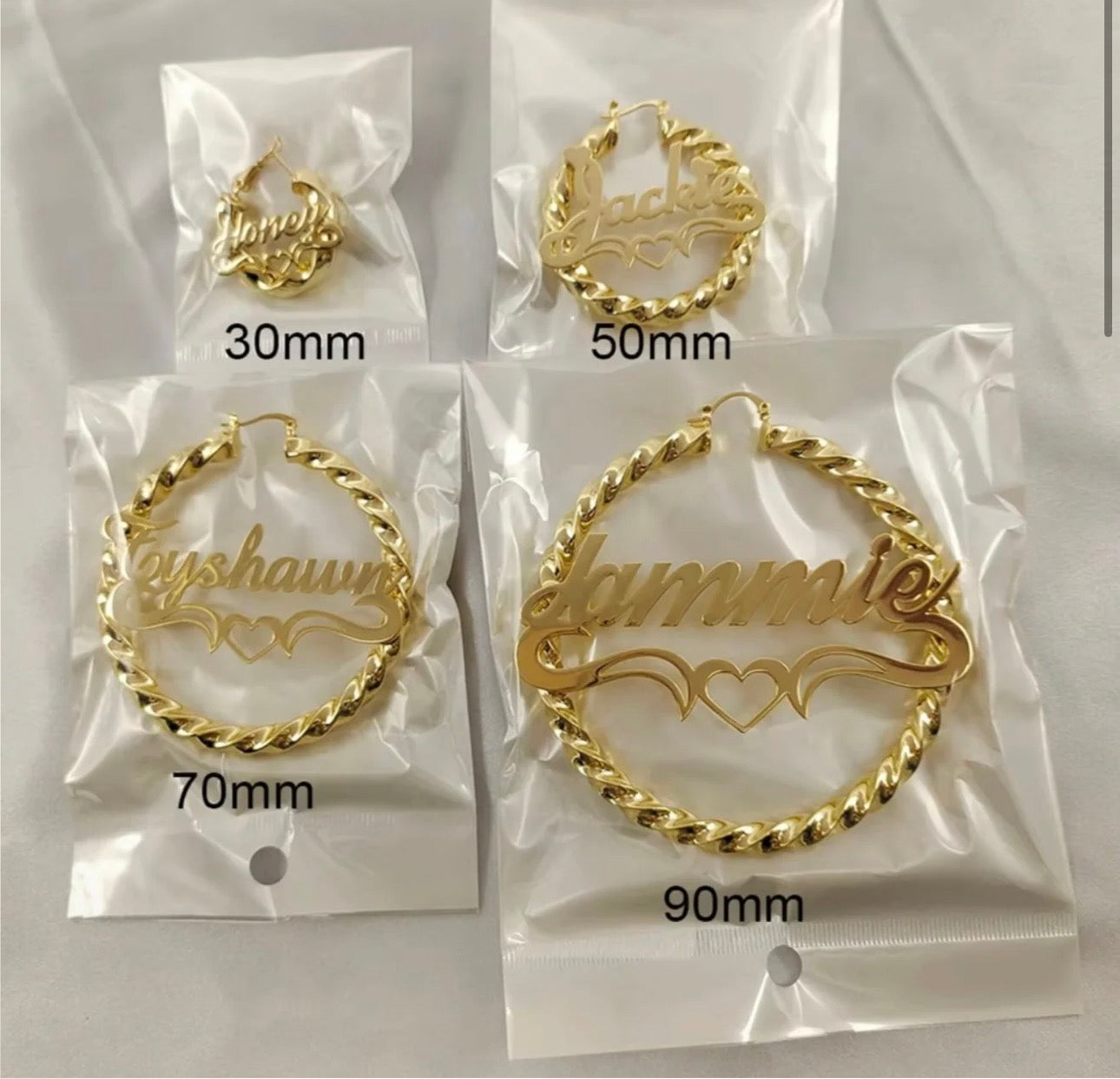 Custom Hoop Earrings (PRE-ORDER)