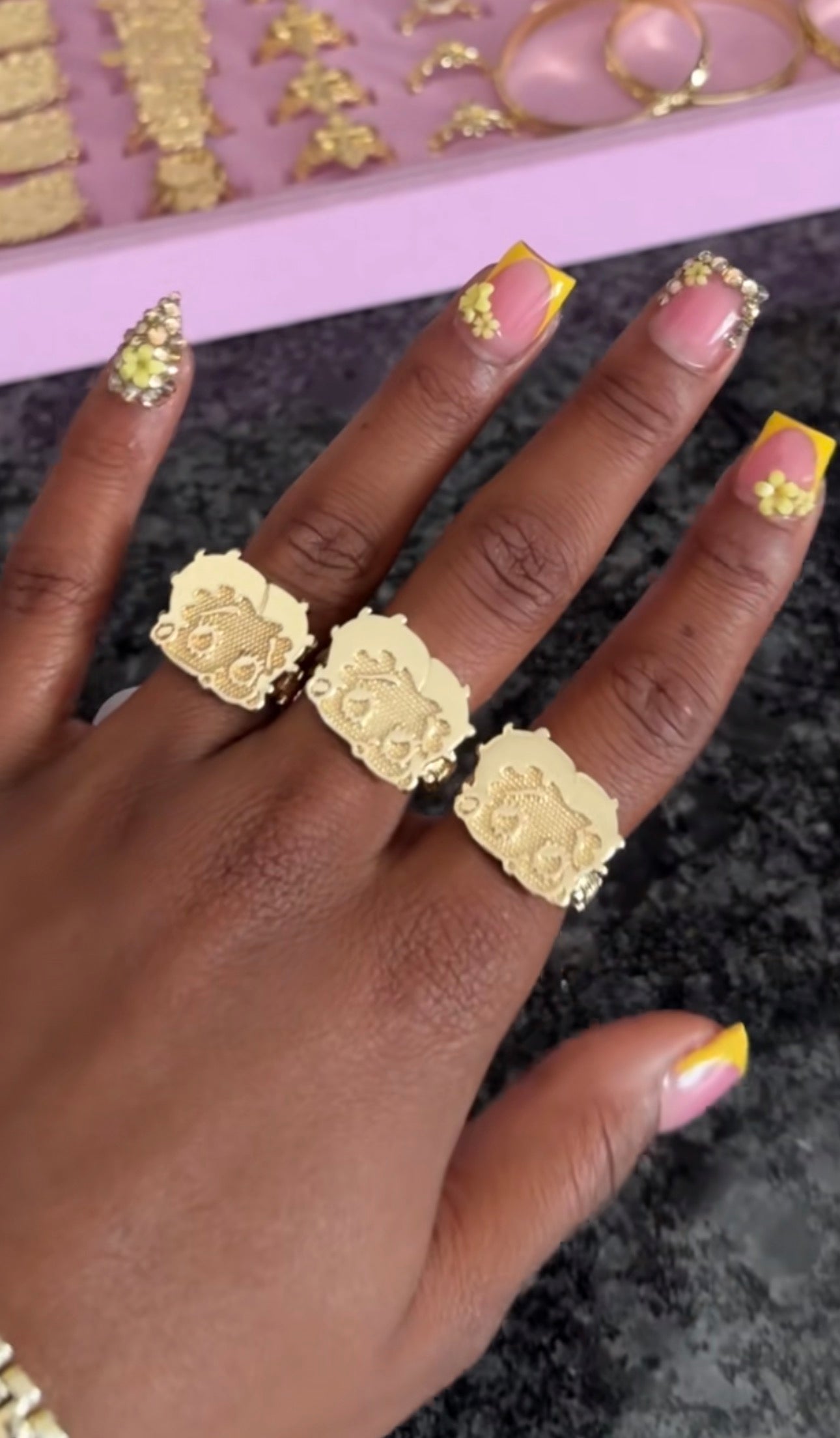Betty Boops face ring