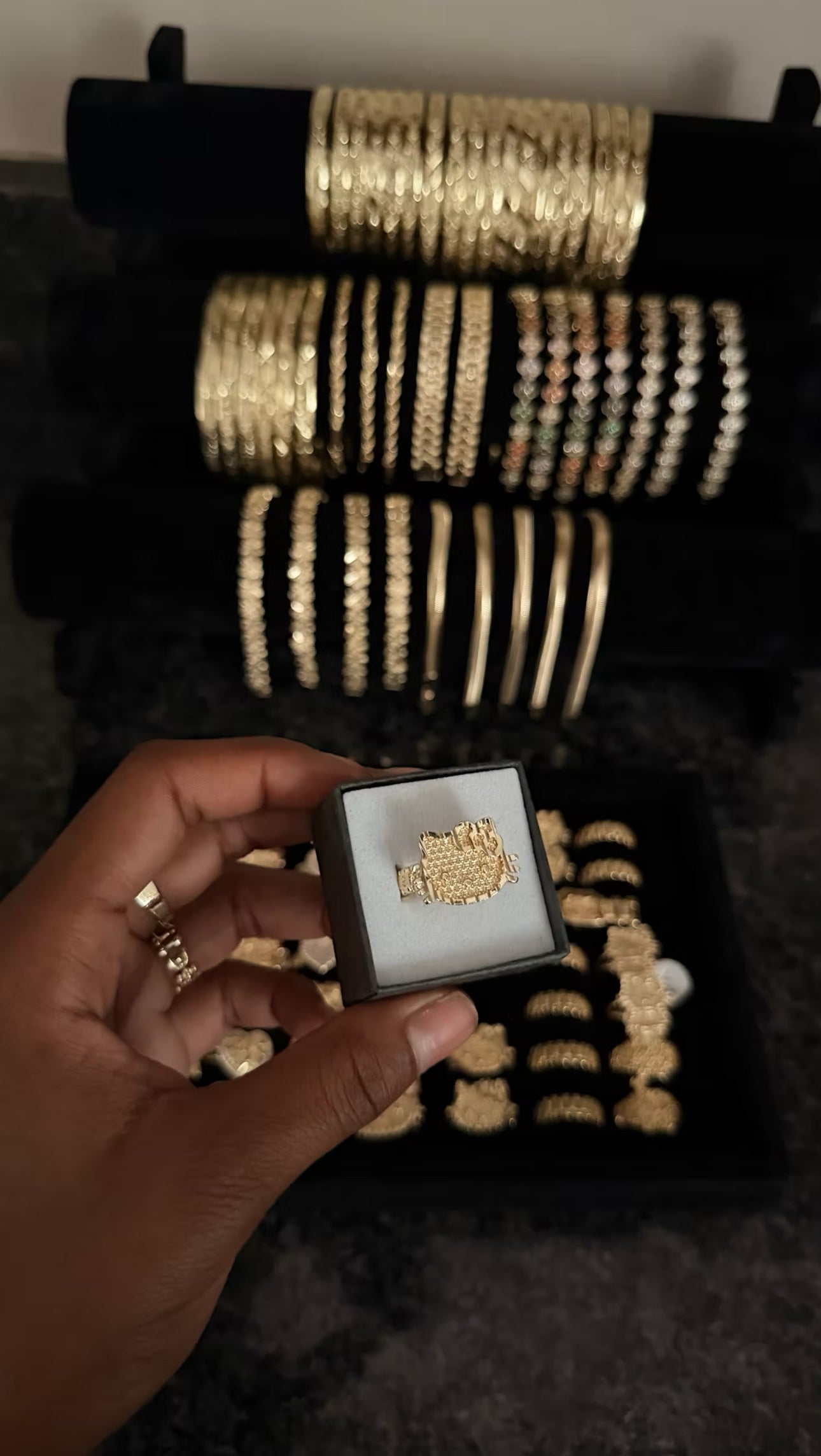 Small HK Face Ring