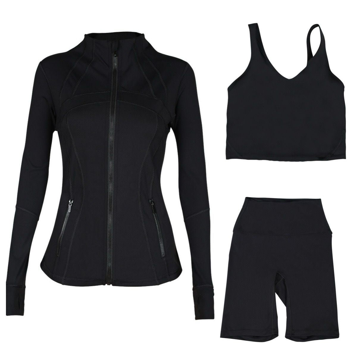 Black Shorts Top Set