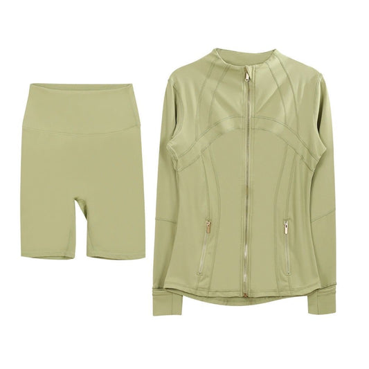 Olive Green Shorts Set